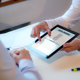 a close-up of a digital dental insurance form