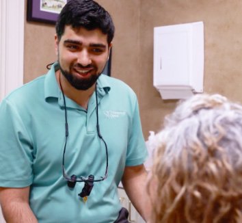 photo of Dr. Zafrani With Patient
