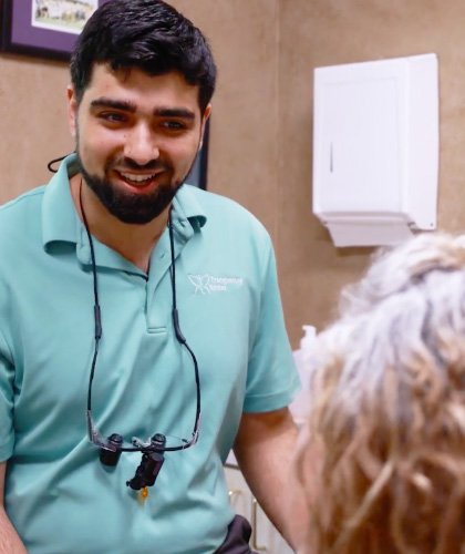 photo of Dr. Zafrani With Patient