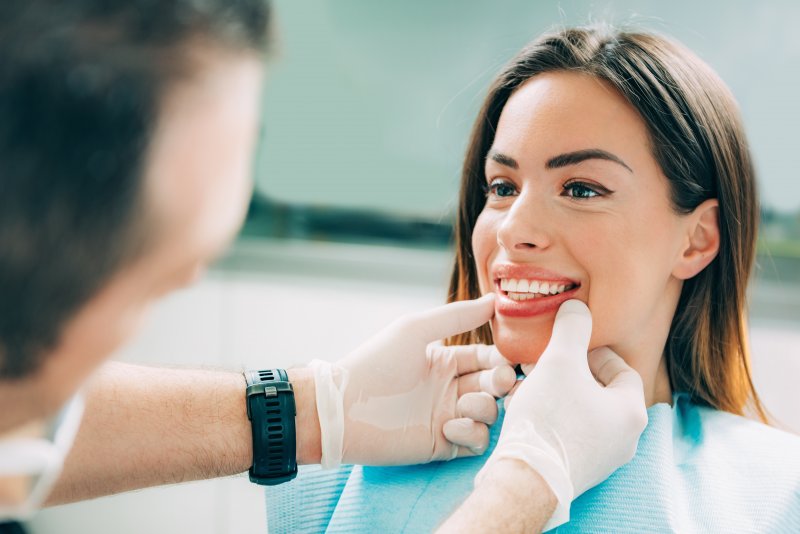 Patient and dentist